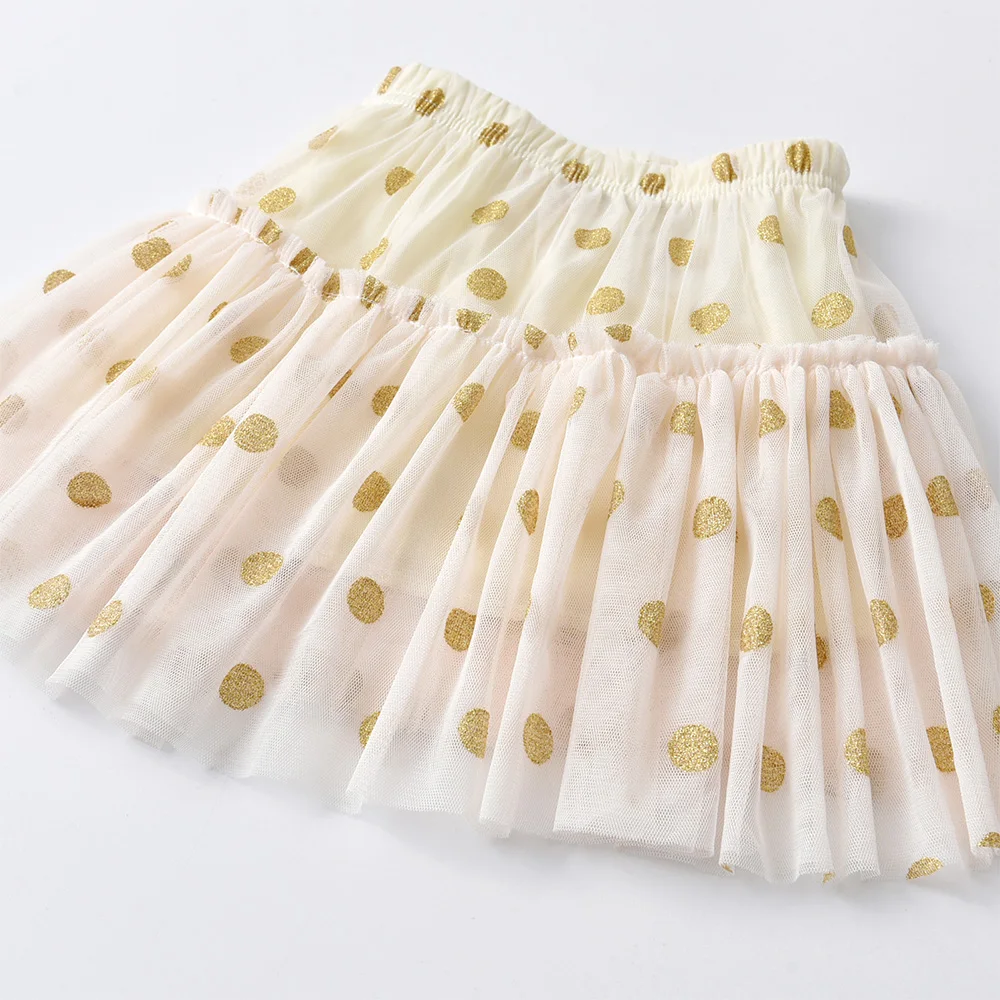 DXTON falda de tul de princesa con lunares para niñas - imagen 2