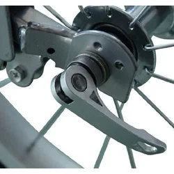 Remolque bicicleta de una sola rueda con neumático grande para acampar