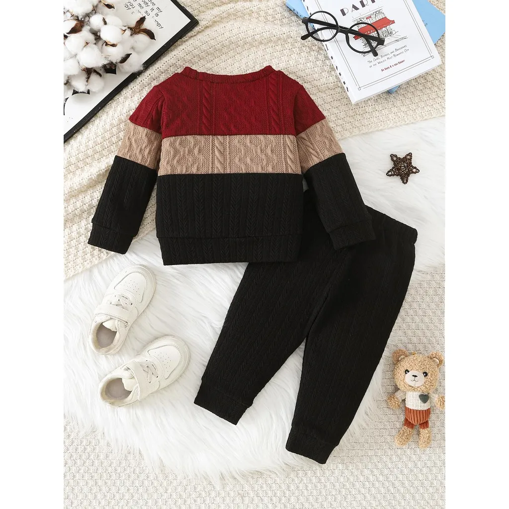 Conjunto de bebé para otoño e invierno: top y pantalón - imagen 5