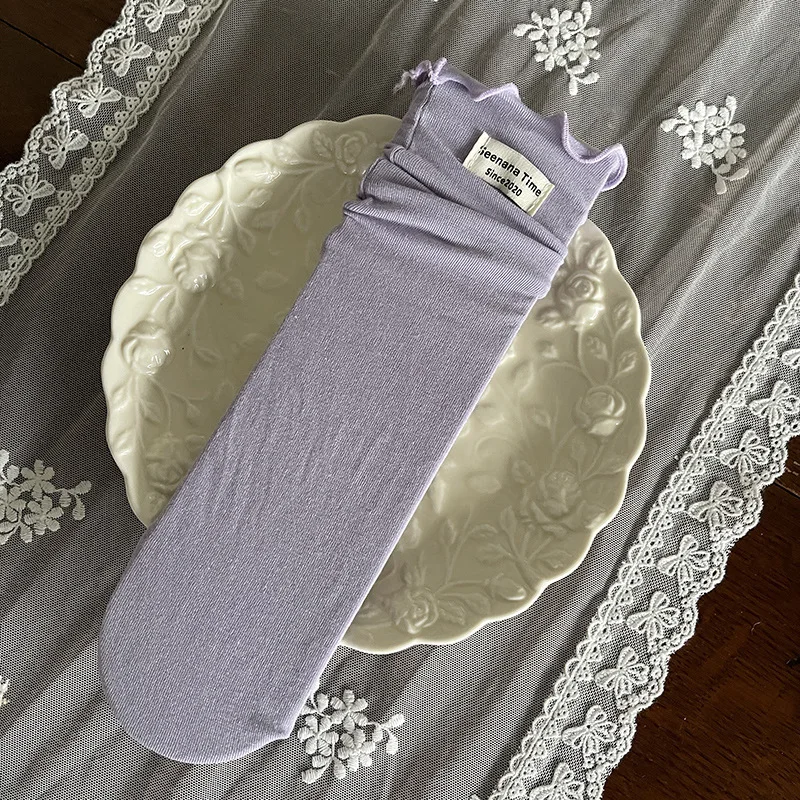 Calcetines rectos bajo la rodilla para niñas