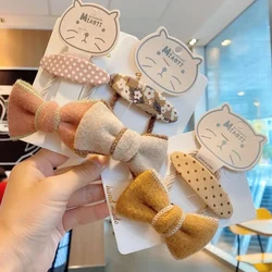 Diadema elástica para niños con lazo suave y colorido