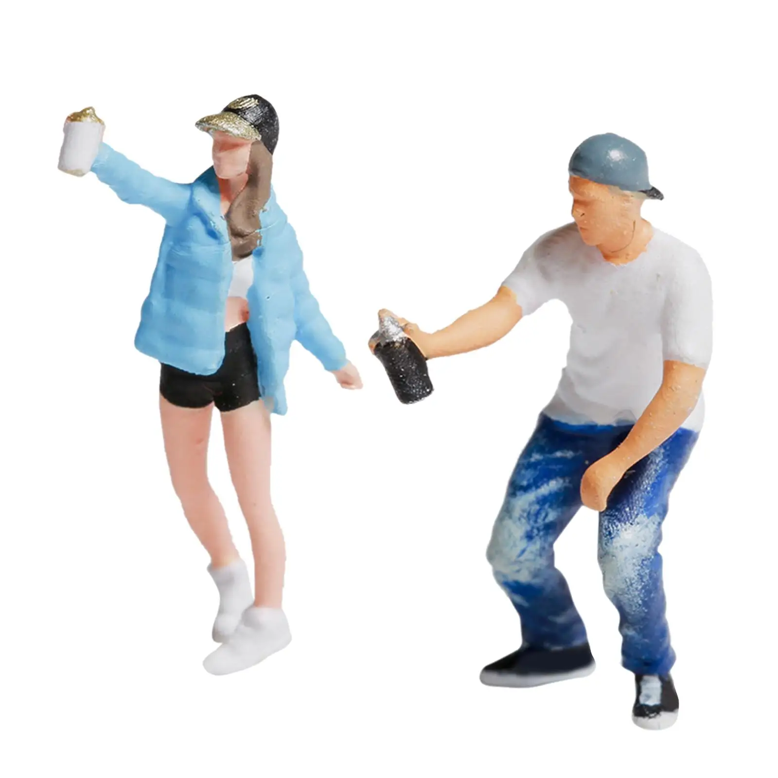 Figura graffiti para diorama de parque infantil en miniatura - imagen 3