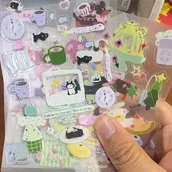 Stickers 3D autoadhesivos Jelly Cat para álbumes de recortes