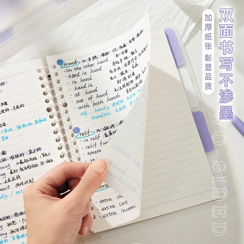 Cuaderno A5 transparente de hojas sueltas color degradado secundaria - imagen 4
