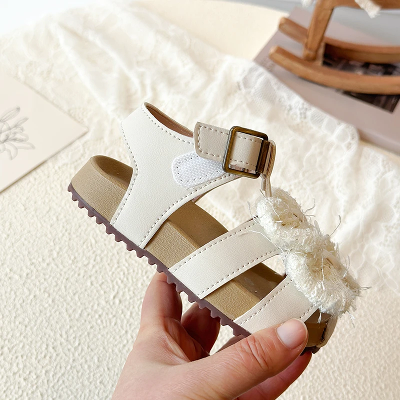 Sandalias de verano con lazo antideslizantes para niñas, suaves - imagen 5