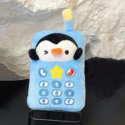 Llavero de peluche pingüino suave infantil para mochila y llaves