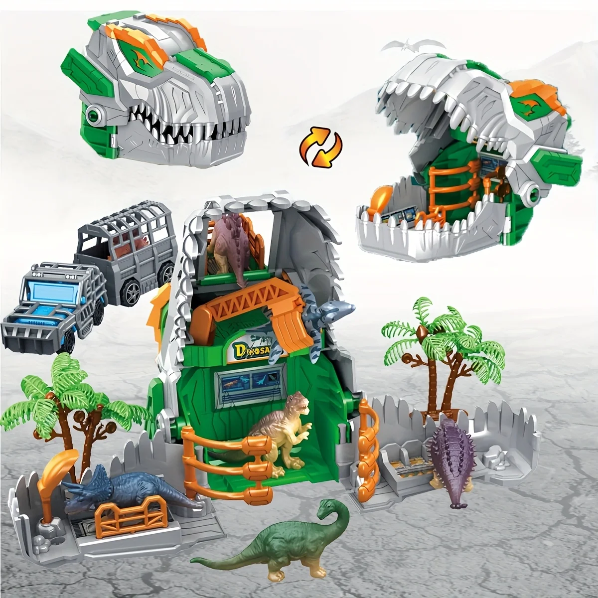 Figuras de dinosaurios y accesorios incluidos