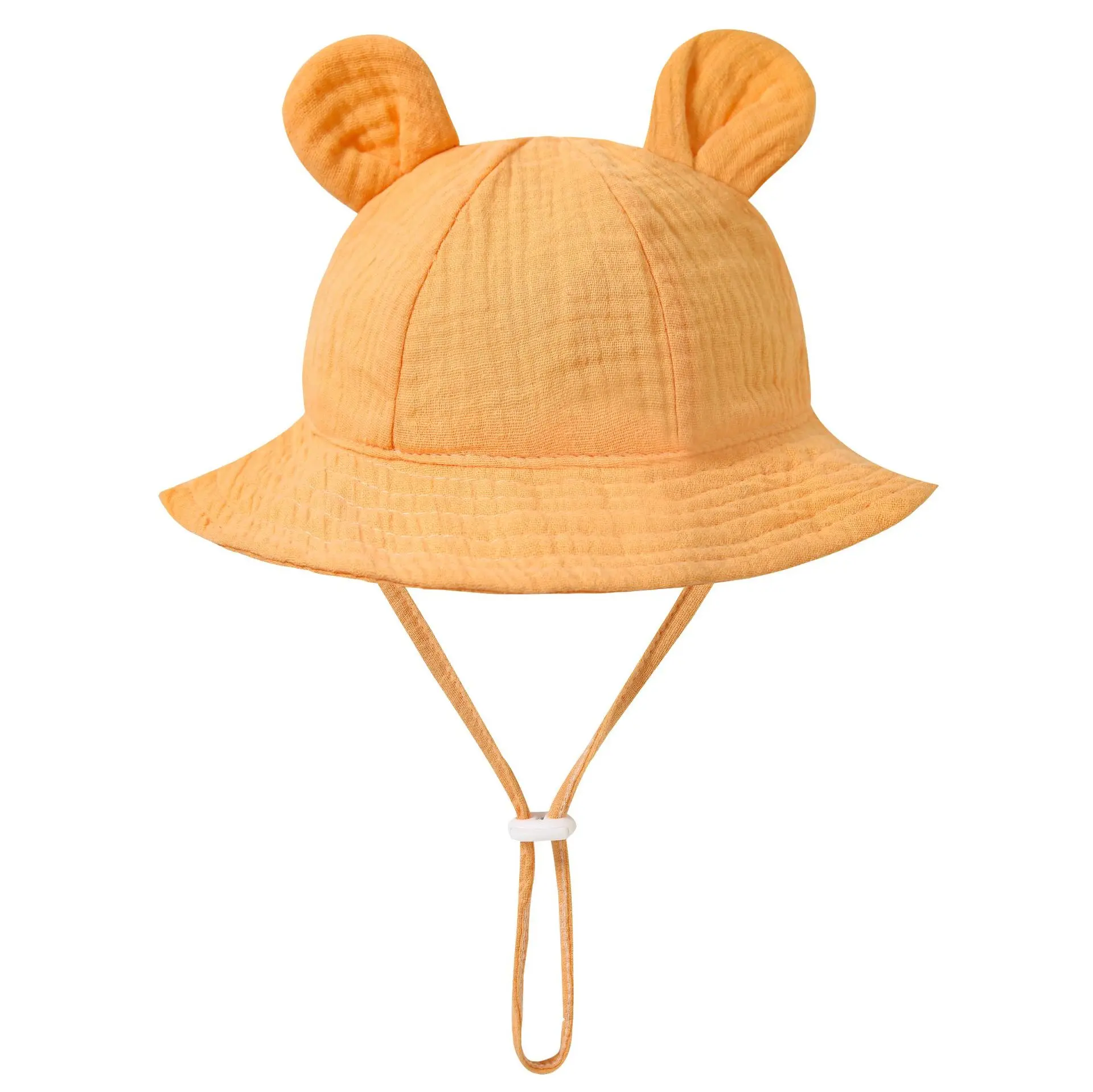 Gorro de sol bebé en algodón con orejas estilo Panamá unisex - imagen 5
