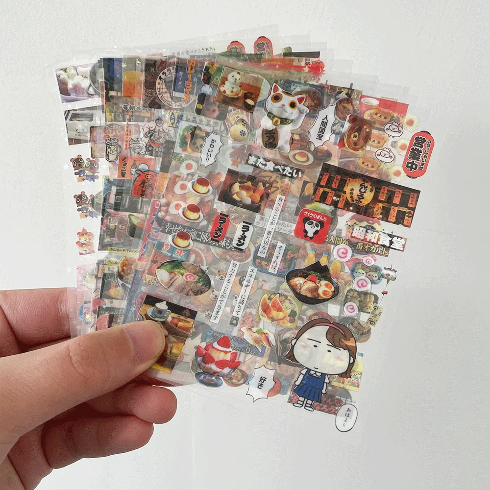 Pegatinas vintage holográficas troqueladas en láser para álbum - imagen 3