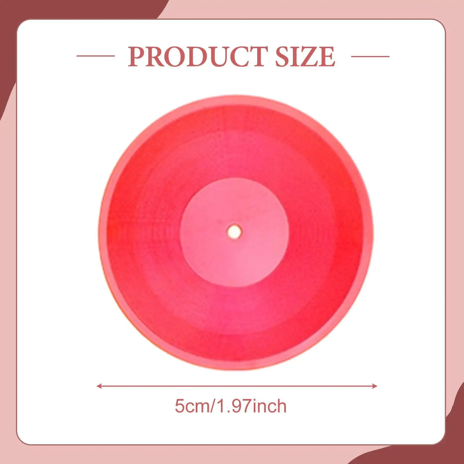 Discos de vinilo miniatura para casa de muñecas, decoración