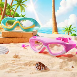 Gafas de natación panorámicas antiniebla UV estancas sin fugas