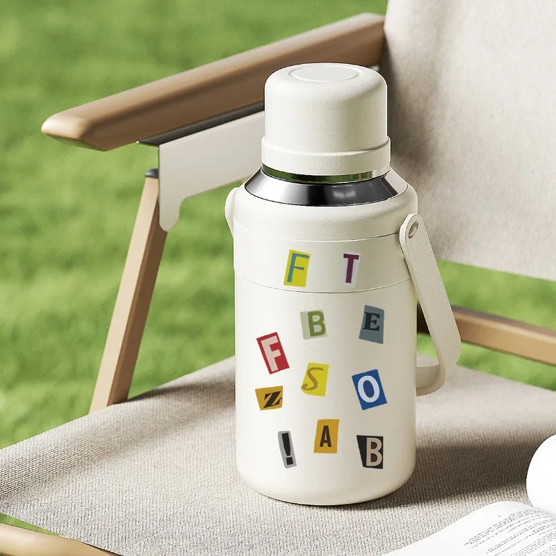 Pegatinas de letras alfabeto vintage para manualidades infantiles - imagen 3