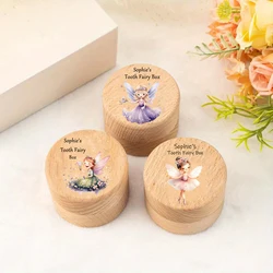 Caja de dientes de madera personalizada para guardar recuerdos
