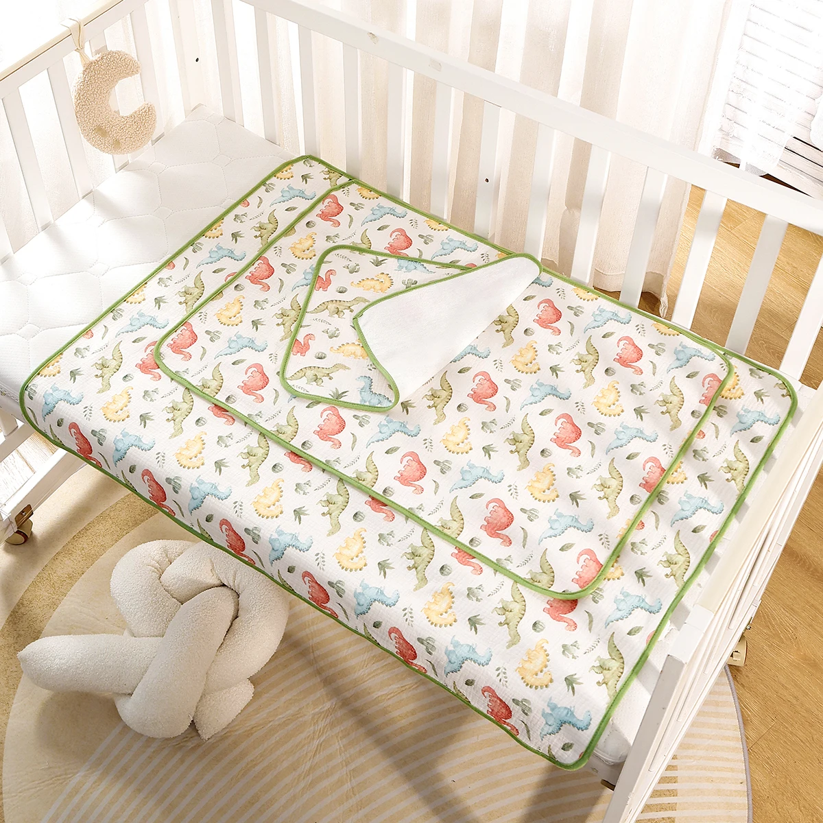 Elinfant alfombrilla cambiador portátil impermeable para pañales de bebé - imagen 2