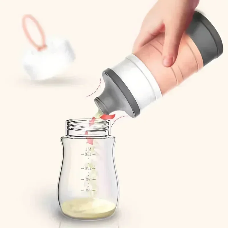 Dispensador portátil de leche en polvo para bebé con compartimentos - imagen 2