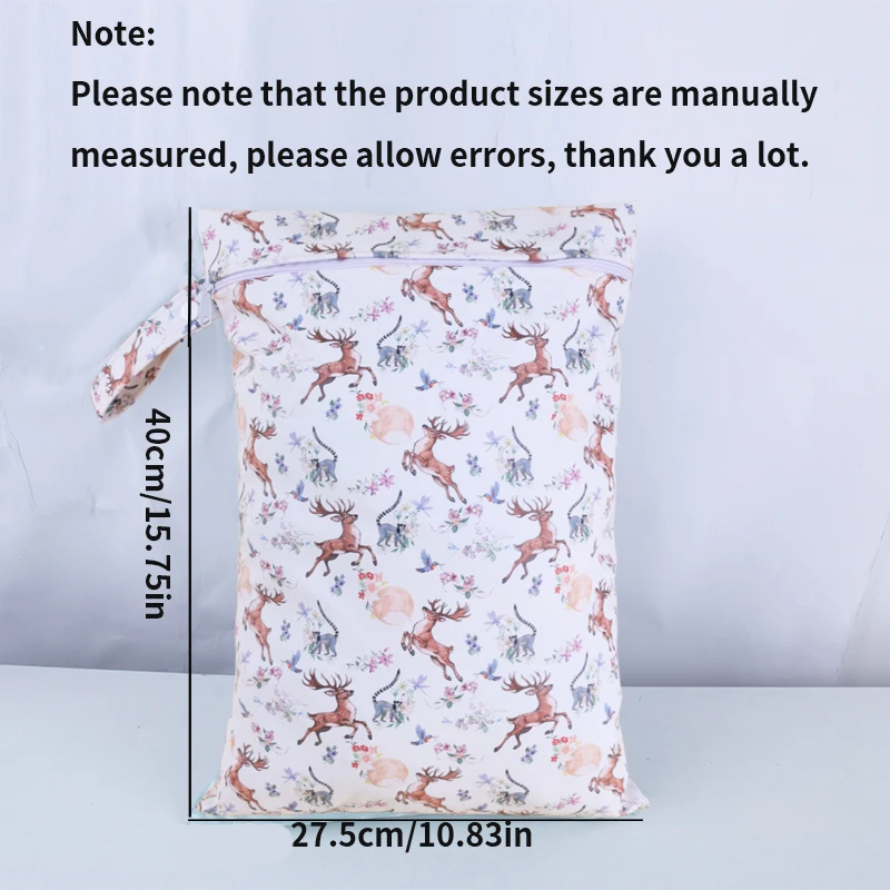Bolsa impermeable para pañales reutilizables con cierre - imagen 3
