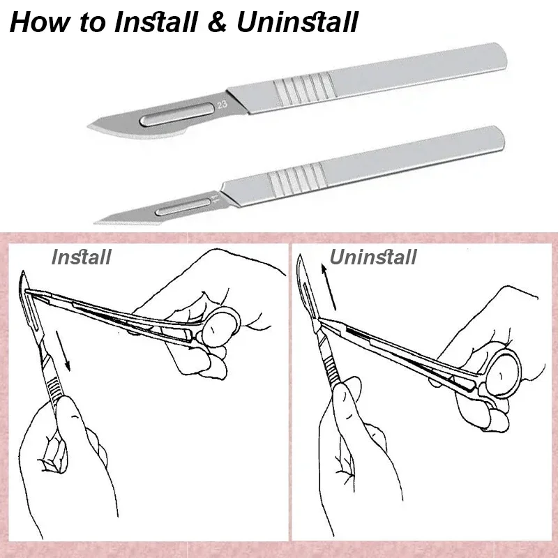 Cuchillo de manualidades profesional tipo bisturí para papelería - imagen 5