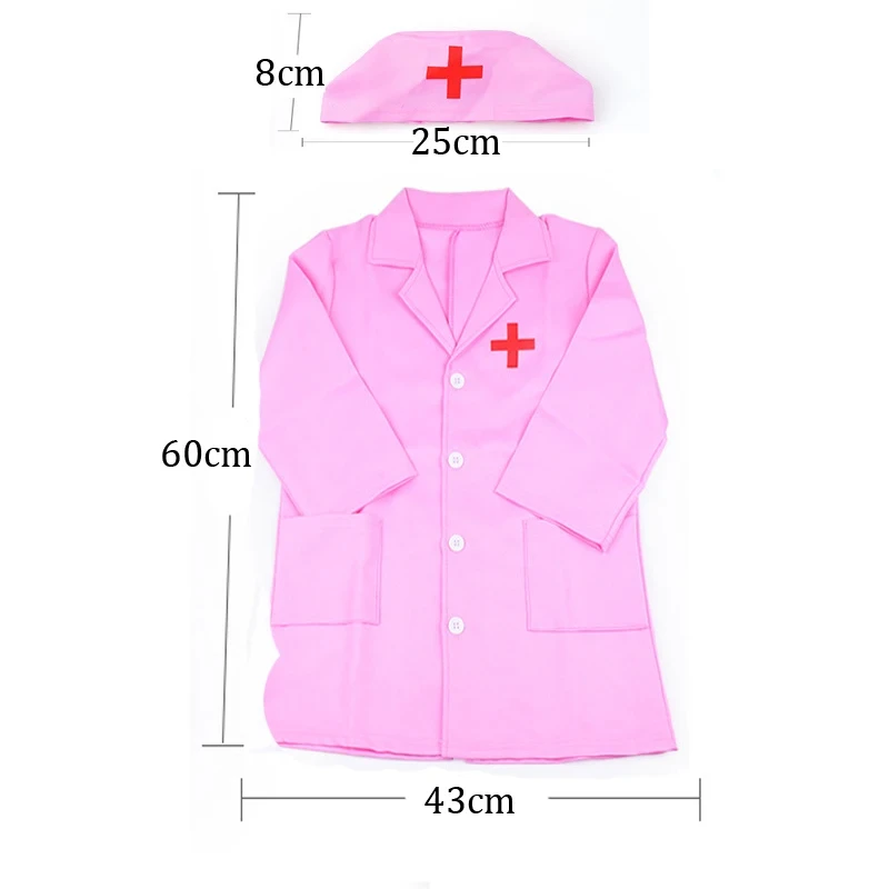 Disfraz de enfermera rosa para niños y niñas, Halloween