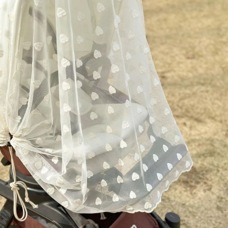 Mosquitera universal para cochecito de bebé con protección solar - imagen 3