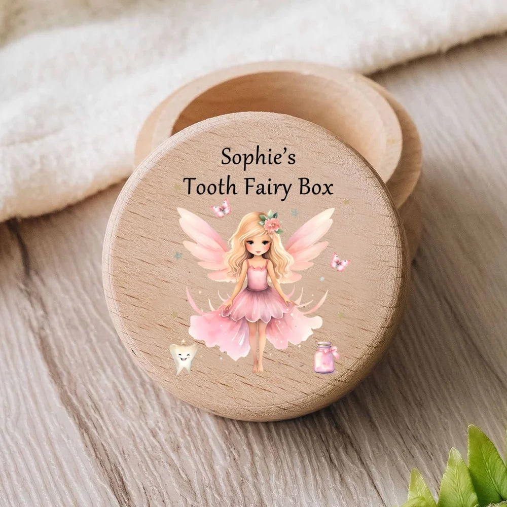 Caja de dientes de madera personalizada para guardar recuerdos - imagen 5