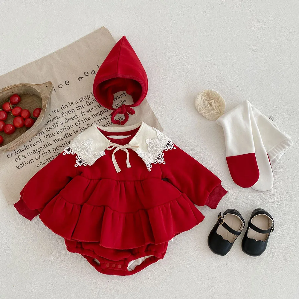 Mono forrado de piel para bebé niña - Milangel Invierno