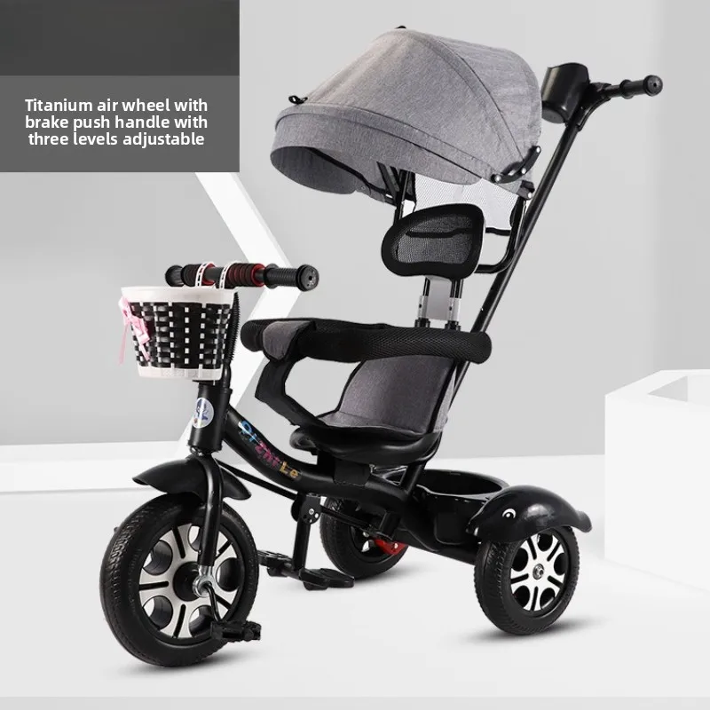 Triciclo evolutivo para niños con asiento ajustable y plegable - imagen 3