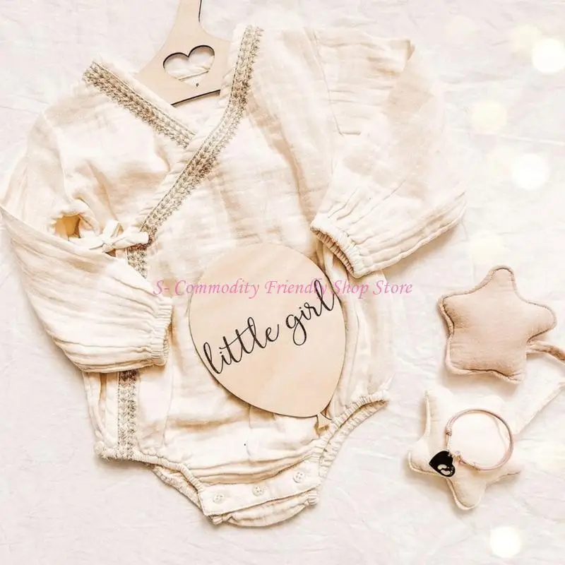 Globos de madera para newborn – Decoración sesión fotográfica - imagen 5