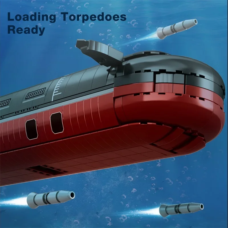 Bloques de construcción submarino tiburón clase Tifón de juguete - imagen 2