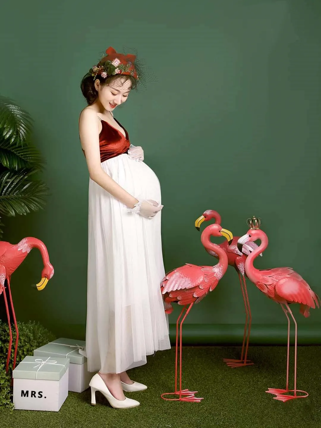 Ropa de maternidad para sesión fotográfica: falda coreana - imagen 2