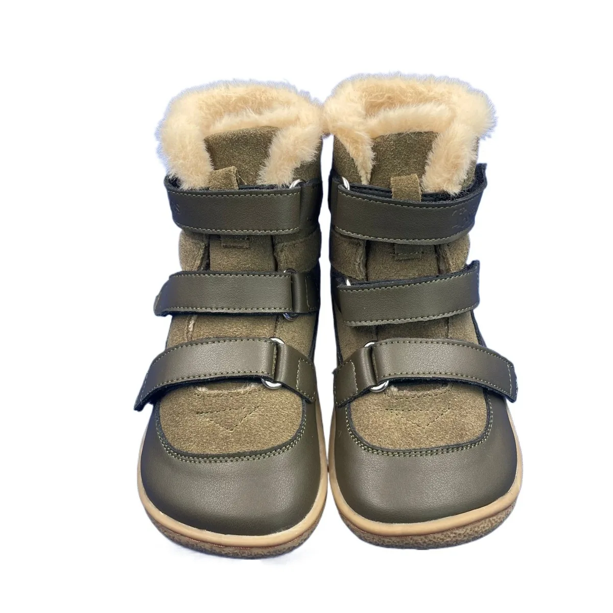 TipsieToes botas de invierno de cuero genuino para niño