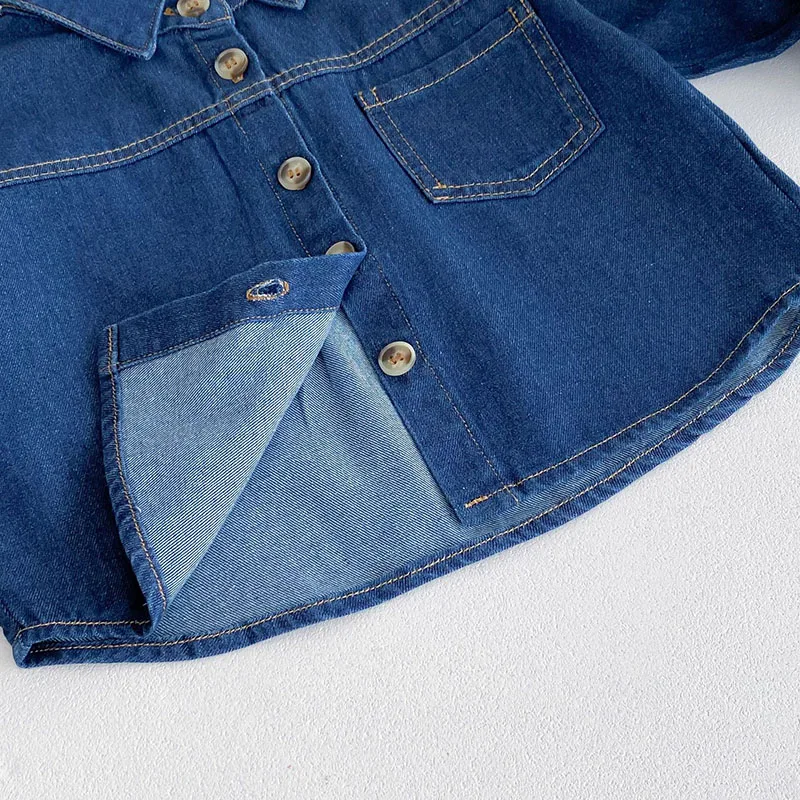 MILANCEL conjunto vaquero de otoño para niños con bolsillo - imagen 3