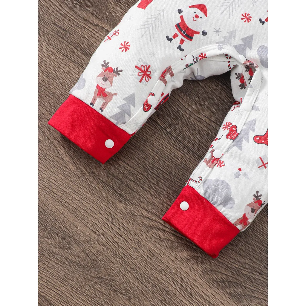Pelele de Navidad para bebé de manga larga con Papá Noel - imagen 3