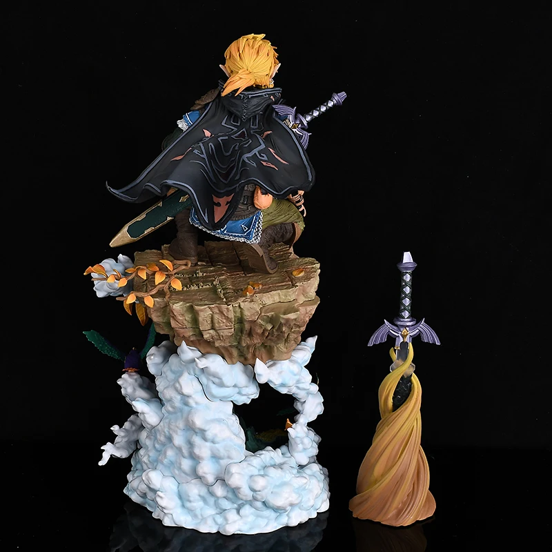 Figura de Enlace de la saga Zelda, estatua anime para escritorio - imagen 3