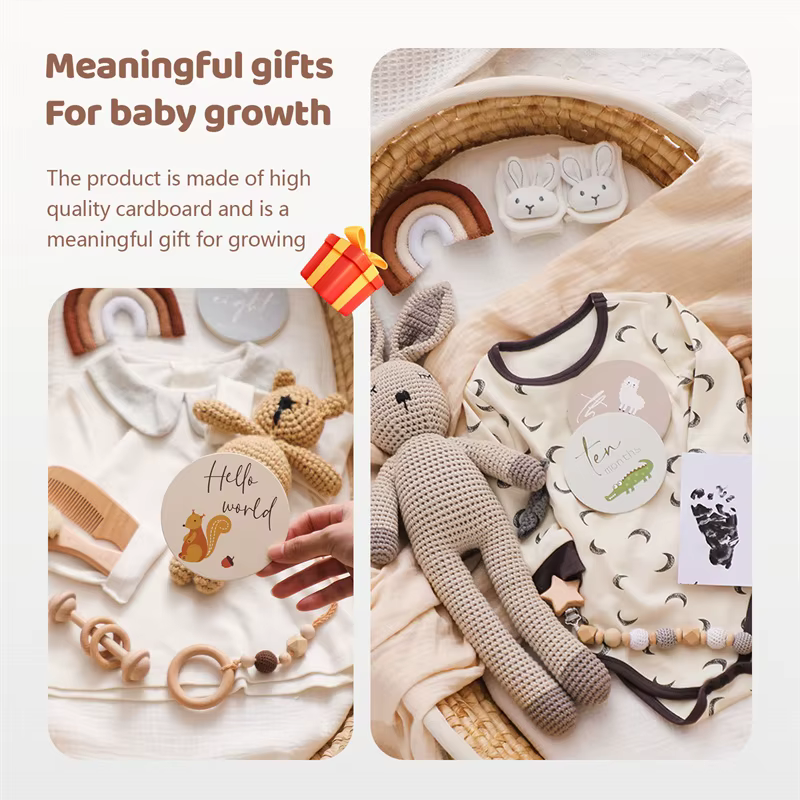 Tarjetas de papel para bebé primer año – Recuerdo y fotografía - imagen 2