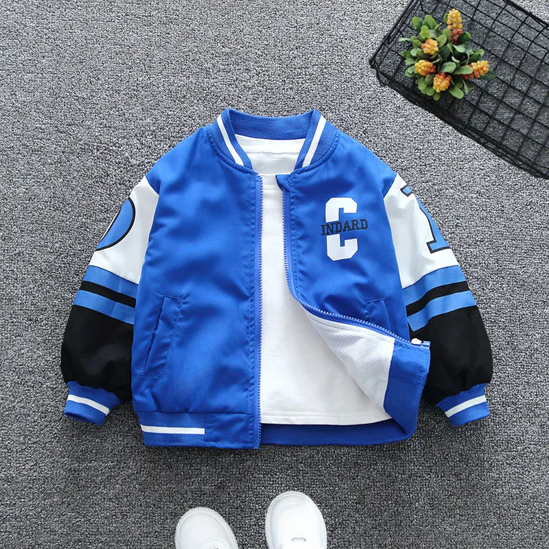 Chaqueta cortavientos con cremallera para niños y letras - imagen 2