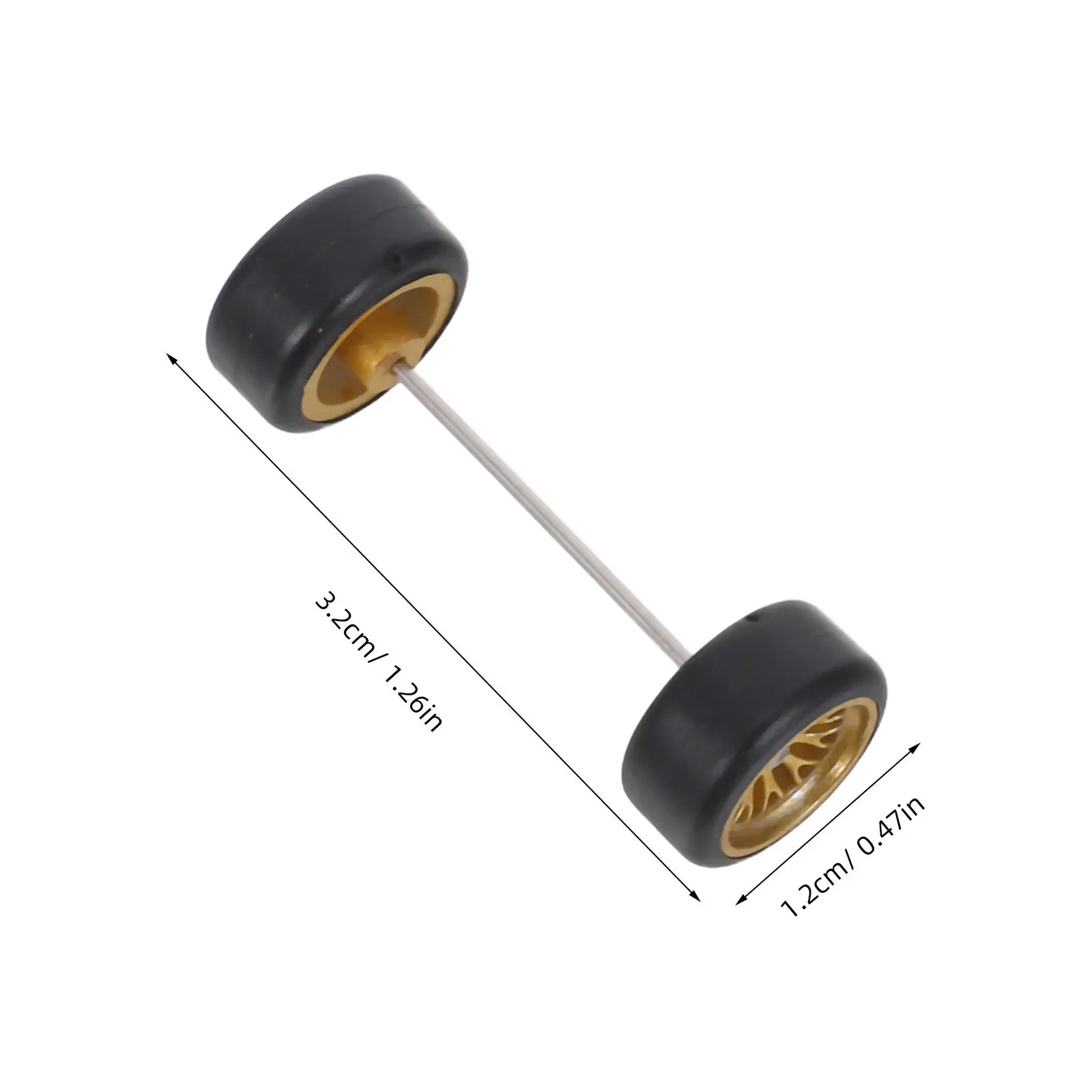Ruedas para coche RC mini de alta tracción con ejes de repuesto - imagen 5