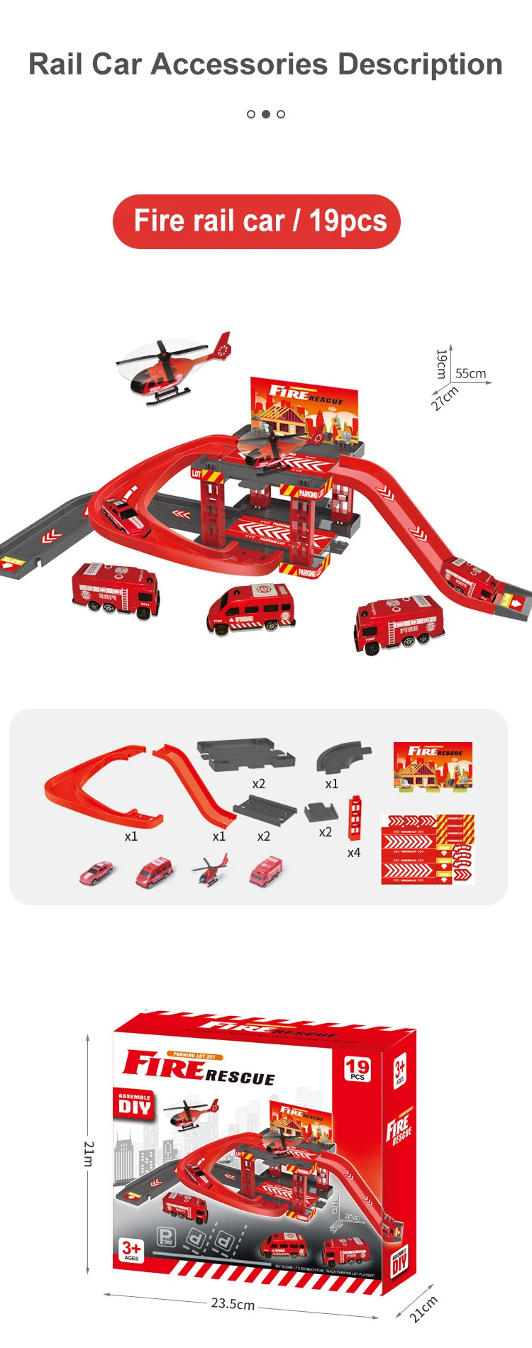 Set completo de estacionamientos temáticos