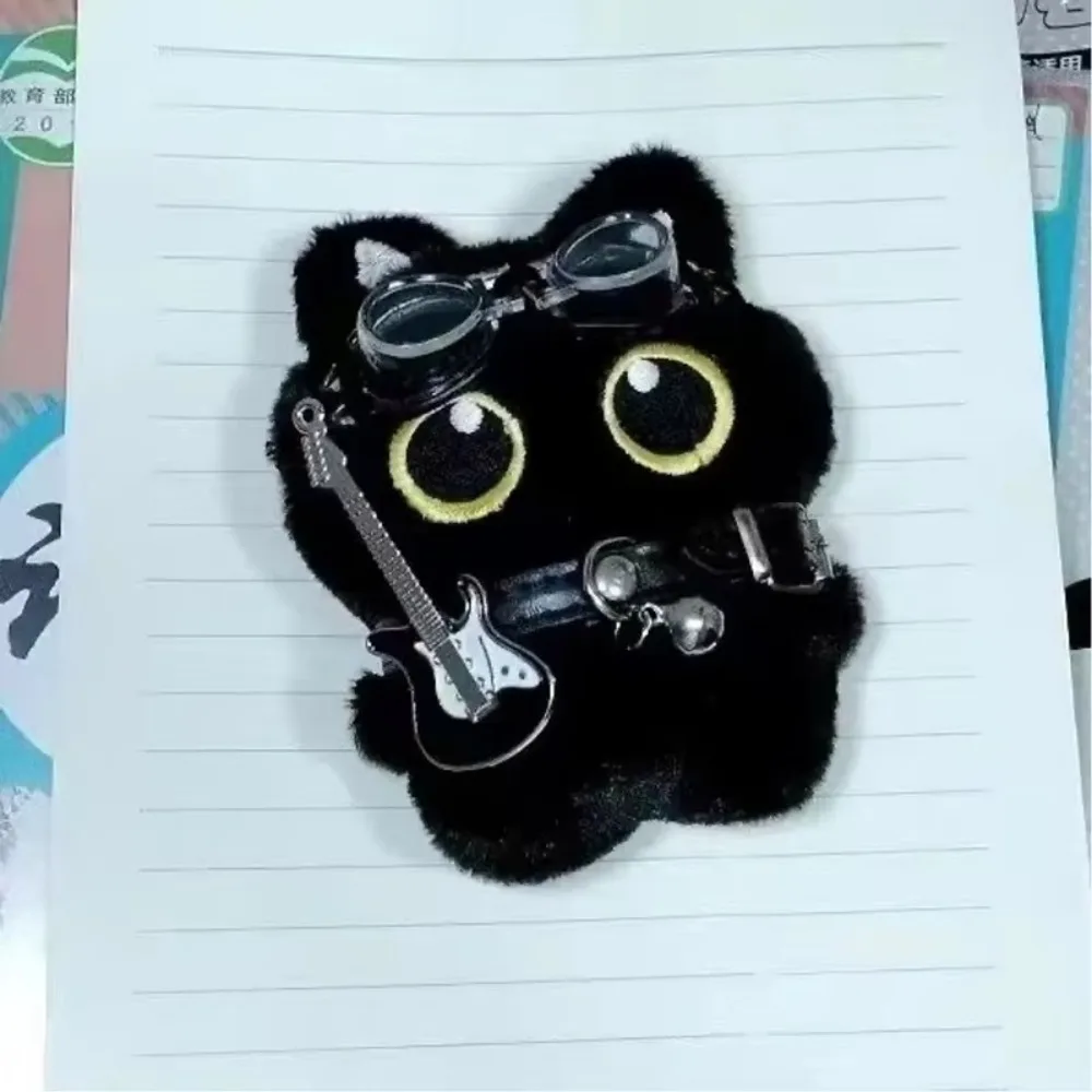 Colgante portátil de peluche gato negro Punk para mochila infantil - imagen 2