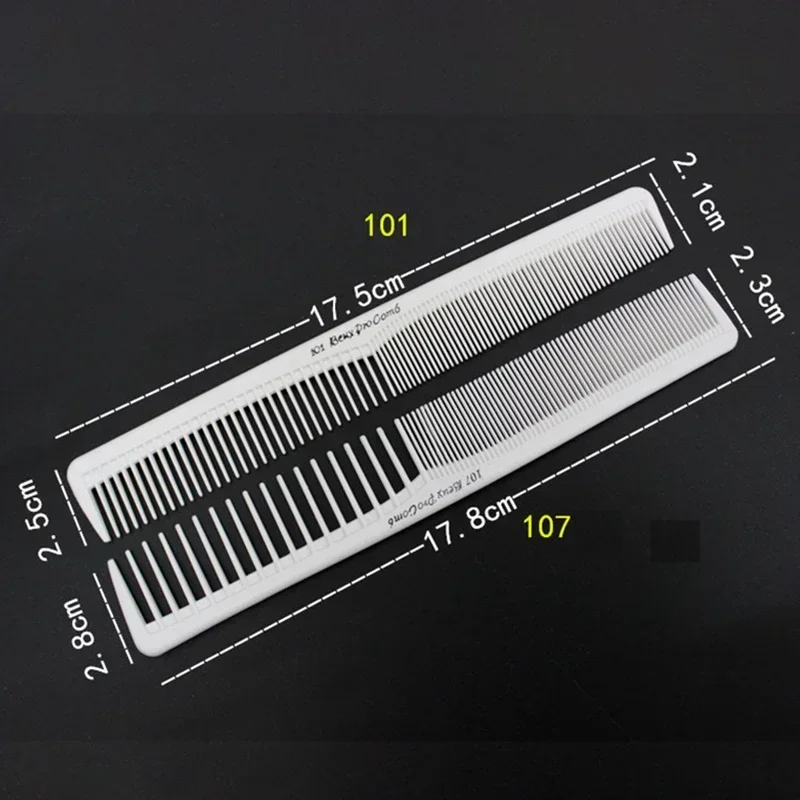 Peine de dientes finos antiestático para cortar el cabello profesional - imagen 4