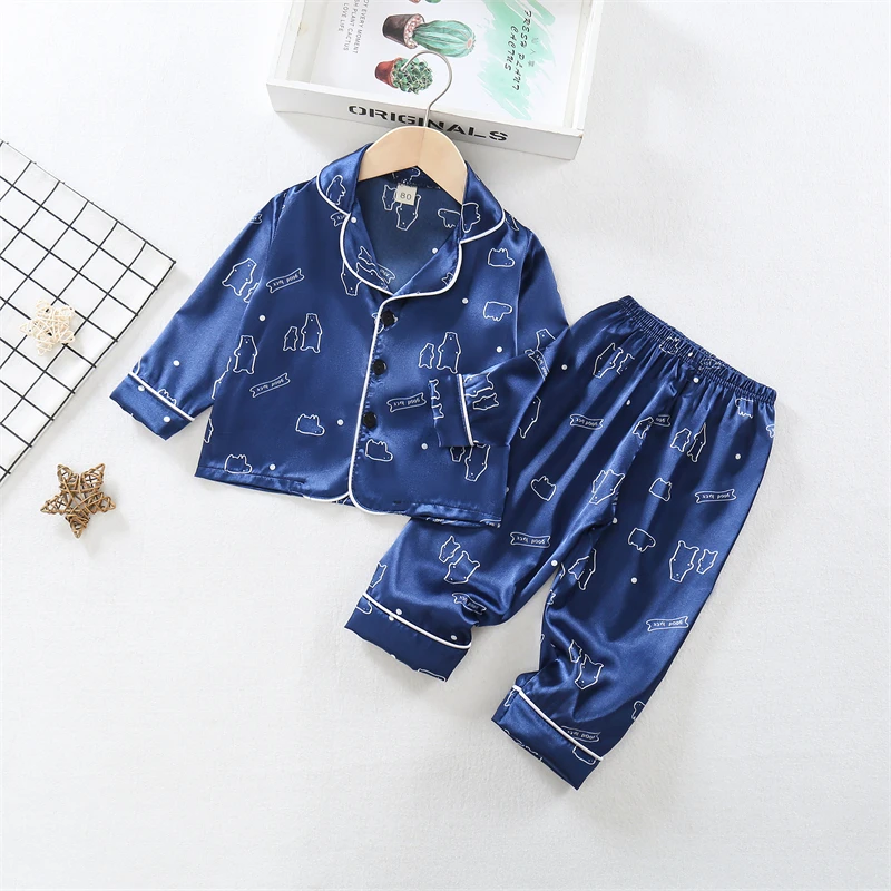 Pijama manga larga para bebé – Ropa de dormir 2 piezas para otoño