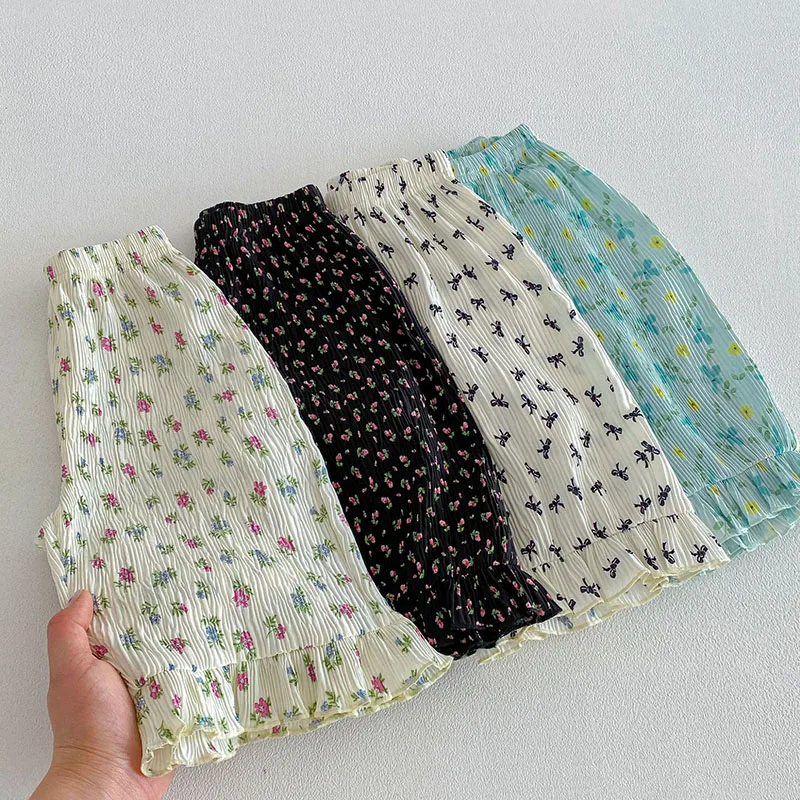 Pantalón infantil suelto para verano con estilo