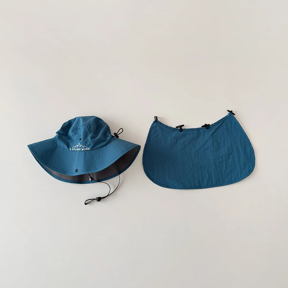 Sombrero de pescador infantil de secado rápido con letras - imagen 2