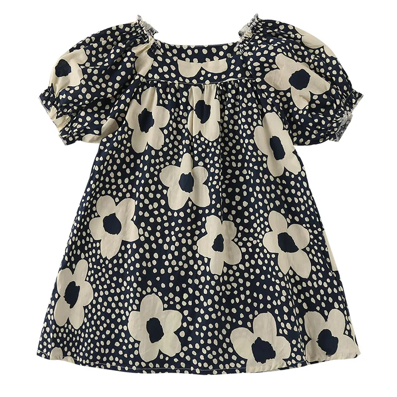 Vestido floral sin mangas para niña fresco y cómodo primavera