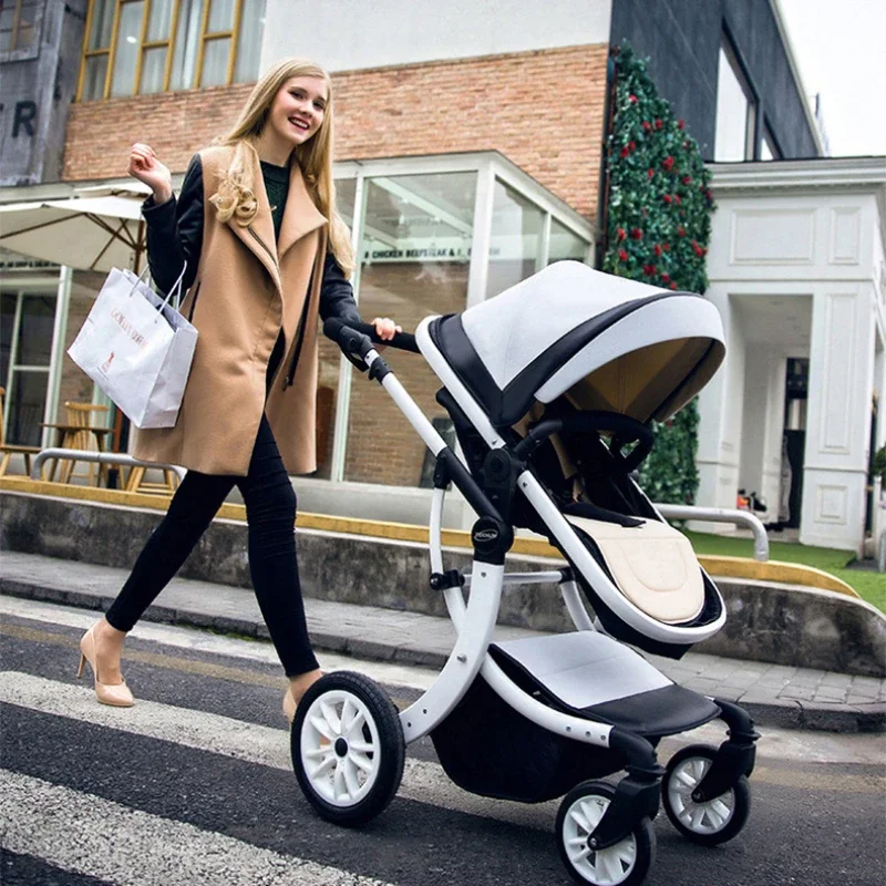 Cochecito de bebé ligero con mango ajustable y asiento reclinable - imagen 3