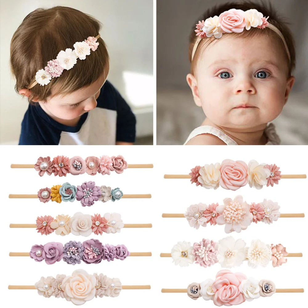Diadema bebé elástica para fotos – accesorios recién nacidos - imagen 3