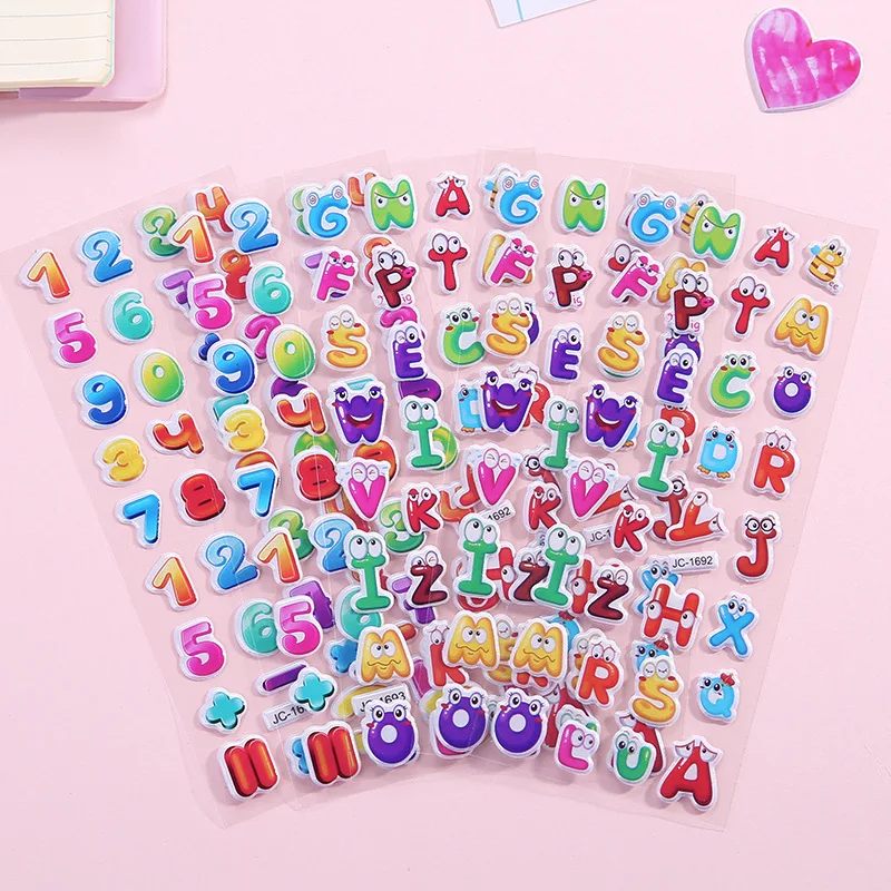Pegatinas 3D hinchadas para niños – Pack variado de álbum de recortes