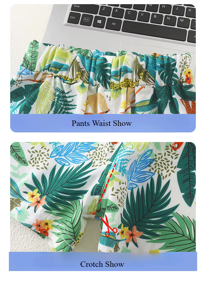 Somenie conjunto verano niño camisa corta y pantalón – vacaciones - imagen 3