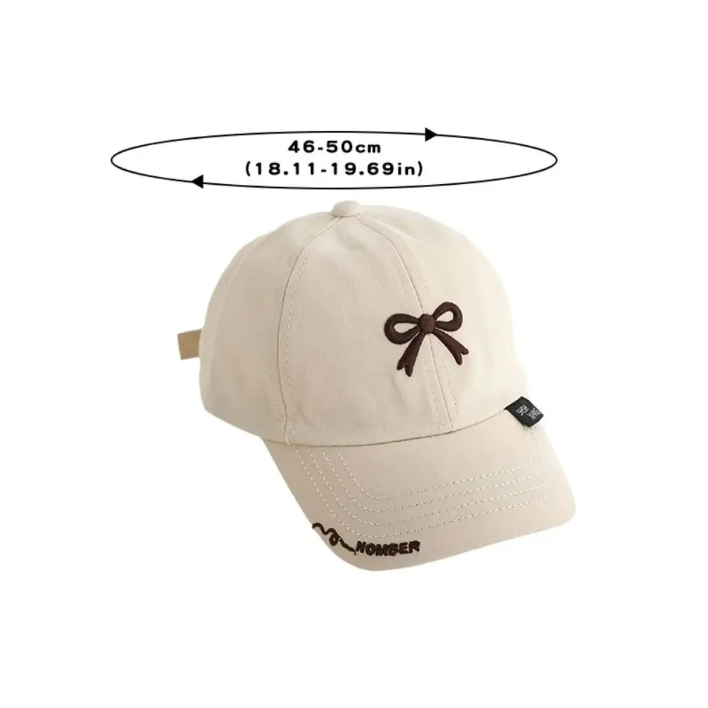 Gorra de béisbol con lazo bordado y protección solar para niños - imagen 3