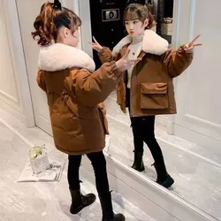 Abrigo de lana para niñas – Parka acolchada de invierno