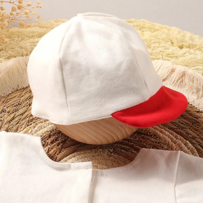 Conjunto traje béisbol para recién nacido con gorra, sesión fotográfica - imagen 2